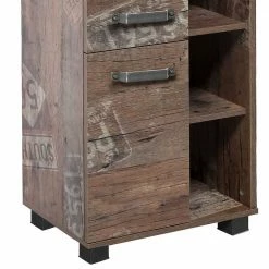 42x164x32 Badschrank In Eiche Dunkel - Fleminos 7 42x164x32 Badschrank In Eiche Dunkel - Fleminos -Noricas-shop 42x164x32 badschrank in eiche dunkel mit viel stauraum fleminos 02