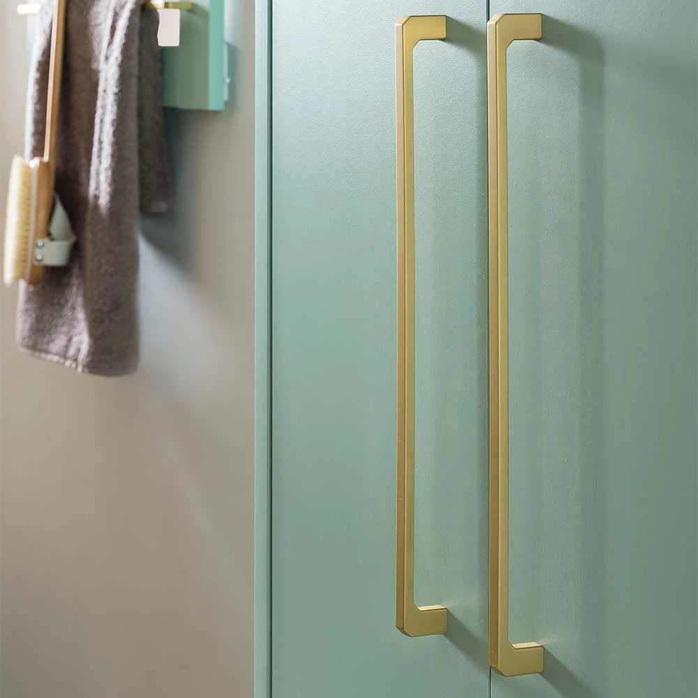 47x155x30 Badschrank Mit Doppeltür In Mint & Gold - Aparcian 6 47x155x30 Badschrank Mit Doppeltür In Mint & Gold - Aparcian – Bild 6