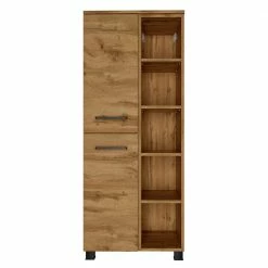 55x135x35 Badezimmer Midischrank In Wildeiche NB - Arazony 8 55x135x35 Badezimmer Midischrank In Wildeiche NB - Arazony -Noricas-shop 55x135x35 badezimmer midischrank in wildeiche nb mit zwei tueren fuenf faechern arazony 02