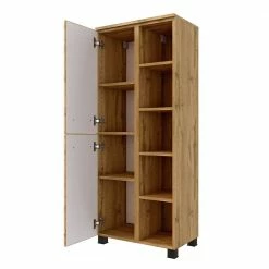 55x135x35 Badezimmer Midischrank In Wildeiche NB - Arazony 9 55x135x35 Badezimmer Midischrank In Wildeiche NB - Arazony -Noricas-shop 55x135x35 badezimmer midischrank in wildeiche nb mit zwei tueren fuenf faechern arazony 03