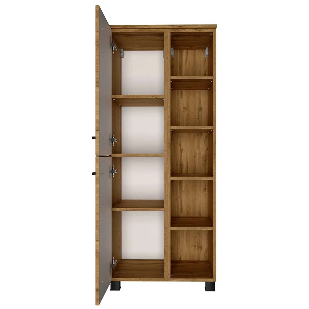 55x135x35 Badezimmer Midischrank In Wildeiche NB - Arazony 5 55x135x35 Badezimmer Midischrank In Wildeiche NB - Arazony – Bild 5