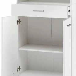 60cm Breiter Bad Hochschrank Mit Vier Türen - Metrioa 10 60cm Breiter Bad Hochschrank Mit Vier Türen - Metrioa -Noricas-shop 60cm breiter bad hochschrank mit vier tueren schublade fach in weiss metrioa 04