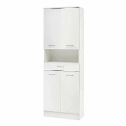 60cm Breiter Bad Hochschrank Mit Vier Türen - Metrioa