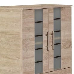 60x117x33 4-türiger Badschrank Mit Milchglas - Adeenon -Noricas-shop 60x117x33 4 tueriger badschrank mit milchglas in sonoma eiche dekor adeenon 03