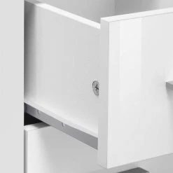 60x150x30 Badezimmerschrank In Weiß Hochglanz - Altryda -Noricas-shop 60x150x30 badezimmerschrank in weiss hochglanz modernes design altryda 04