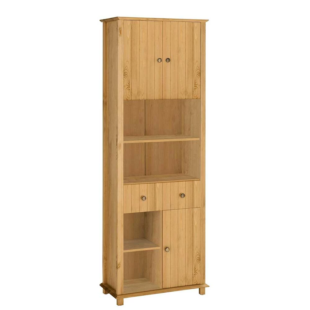 60x175x30 Bad Hochschrank Aus Holz Kiefer - Akzinad 1 60x175x30 Bad Hochschrank Aus Holz Kiefer - Akzinad