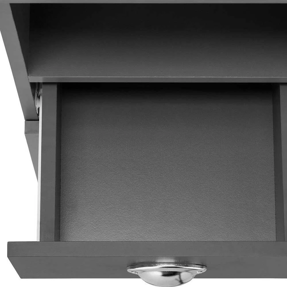 60x180x30 Grauer Hochschrank Mit Vier Türen - Zenca 6 60x180x30 Grauer Hochschrank Mit Vier Türen - Zenca – Bild 6