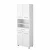 60x185x35 Hochglanz Hochschrank Fürs Bad - Vohdan