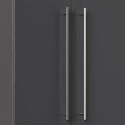 71x151x20 Badschrank Mit Fachböden - Athina -Noricas-shop 71x151x20 badschrank mit fachboeden in anthrazit 2 tuerig athina 03