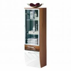 Bad Glastür Hochschrank Badajoz Mit Schublade Und Klappe