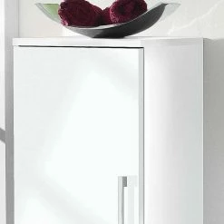 Bad Hänge-Hochschrank Boisan In Hochglanz Weiß -Noricas-shop bad haenge hochschrank hochglanz weiss metall buegelgriffe boisan 03