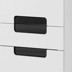 Bad Hochschrank Tymos In Hochglanz Weiß -Noricas-shop bad hochschrank hochglanz weiss anthrazit tymos 04