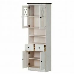 Bad Hochschrank Im Landhausstil - Fabrisanco -Noricas-shop bad hochschrank im landhausstil in weiss wenge massivholz fabrisanco 04