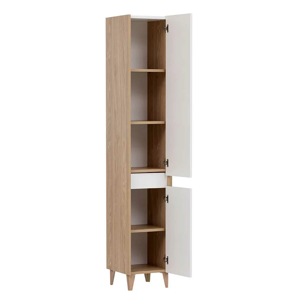 Bad Hochschrank Im Skandinavischen Stil - Sistin 4 Bad Hochschrank Im Skandinavischen Stil - Sistin – Bild 4