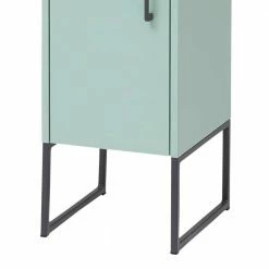 Bad Hochschrank In Mint Grün & Anthrazit - Esdrus -Noricas-shop bad hochschrank in mint gruen anthrazit mit 2 tueren fach esdrus 04