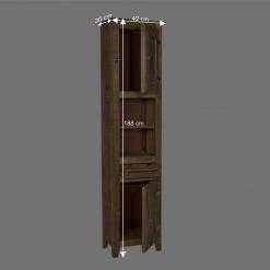 Bad Hochschrank Suennas Aus Mangobaum Massivholz -Noricas-shop bad hochschrank mangobaum massivholz shabby chic suennas be