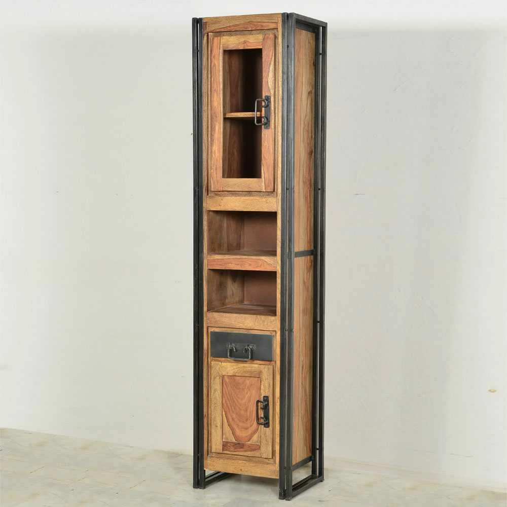 Bad Hochschrank Mendoza Mit Metallelementen 2 Bad Hochschrank Mendoza Mit Metallelementen – Bild 2