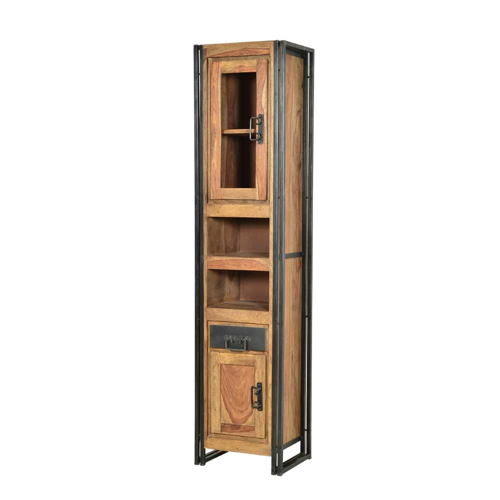 Bad Hochschrank Mendoza Mit Metallelementen 1 Bad Hochschrank Mendoza Mit Metallelementen