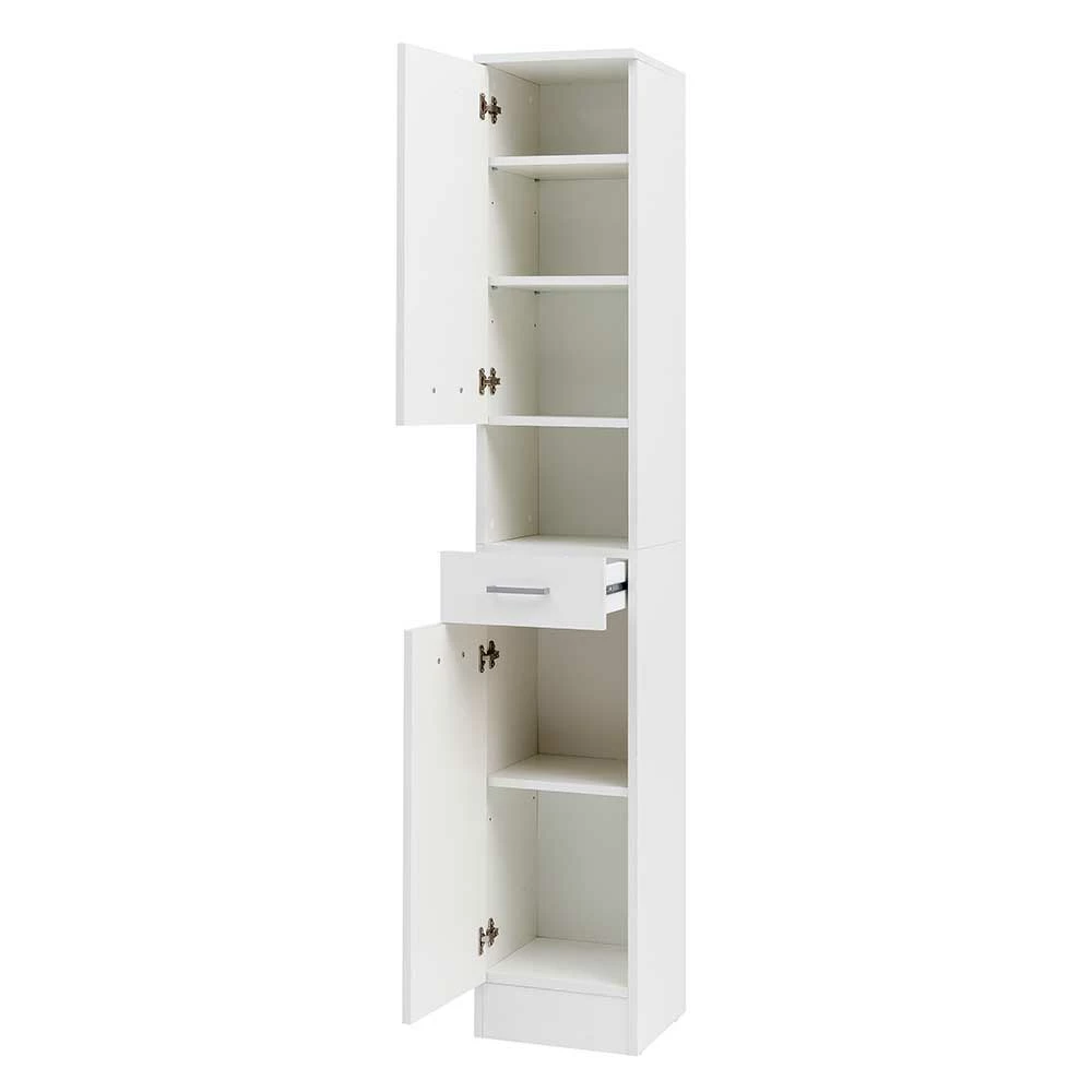 Bad Hochschrank Mit 2 Türen & Fach & Schublade - Metrioa 5 Bad Hochschrank Mit 2 Türen & Fach & Schublade - Metrioa – Bild 5