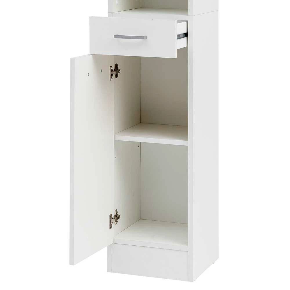 Bad Hochschrank Mit 2 Türen & Fach & Schublade - Metrioa 6 Bad Hochschrank Mit 2 Türen & Fach & Schublade - Metrioa – Bild 6