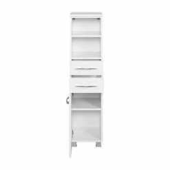 Bad Hochschrank Lartemo In Weiß -Noricas-shop bad hochschrank weiss modern lartemo 02