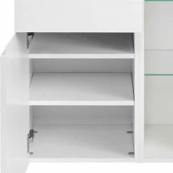 Bad Midischrank Concetada In Weiß Hochglanz -Noricas-shop bad midischrank weiss hochglanz haengend concetada 04