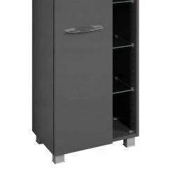 Bad Seitenschrank In Grau - Juventuda -Noricas-shop bad seitenschrank in grau 45 cm breit juventuda 04