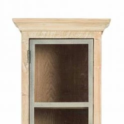 Bad Vitrinenschrank Mit Glastür Harrosands & Lamellentür -Noricas-shop bad vitrinenschrank mit glastuer lamellentuer kiefer antik teilmassiv harrosands 04