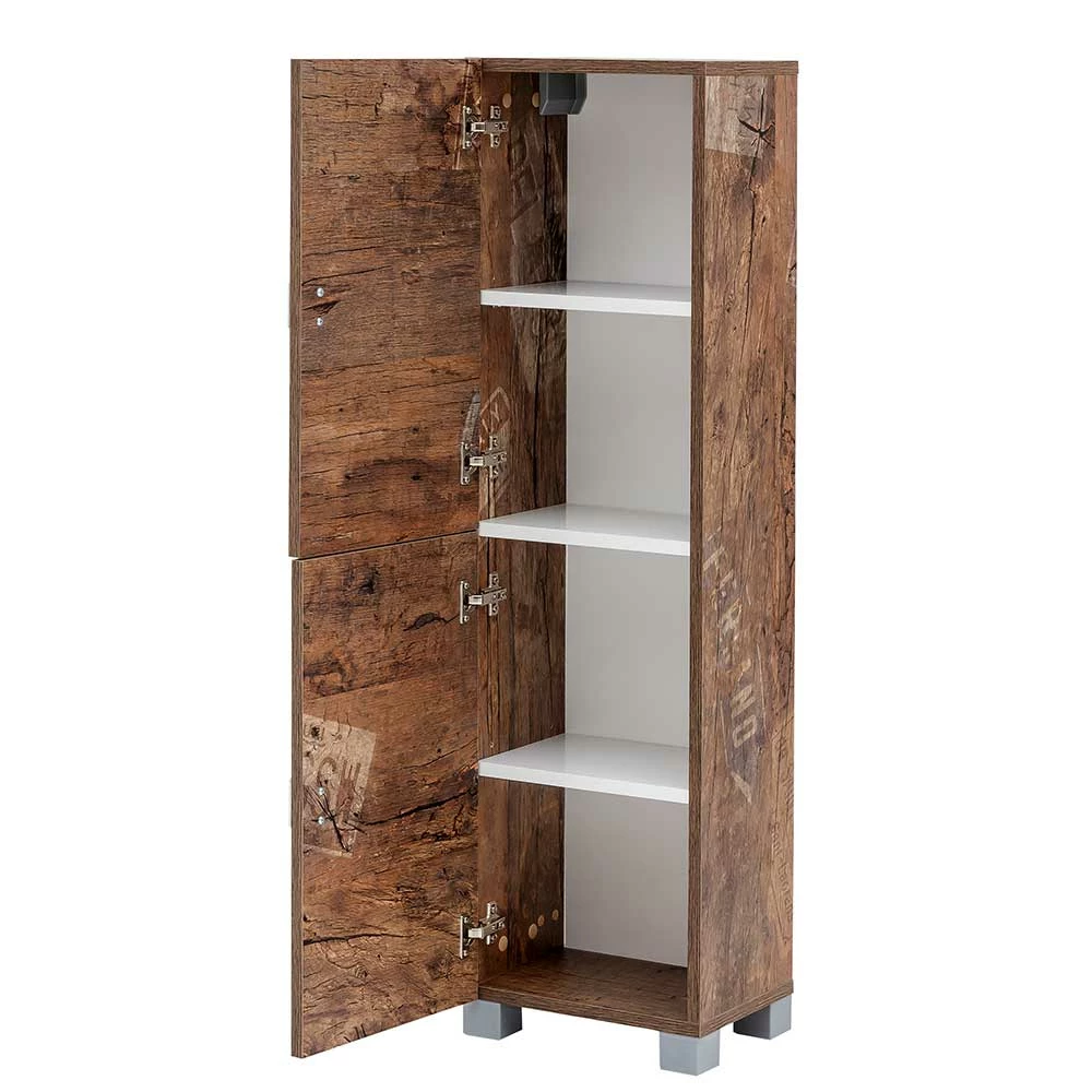 Badezimmer Design Schrank In Holz Optik - Arolina 5 Badezimmer Design Schrank In Holz Optik - Arolina – Bild 5