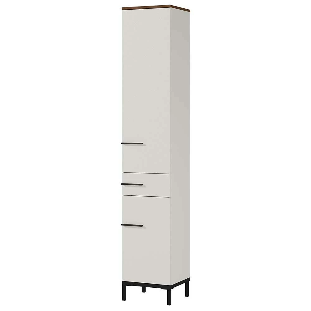 Badezimmer Hochschrank In Hellgrau - Dolida 1 Badezimmer Hochschrank In Hellgrau - Dolida