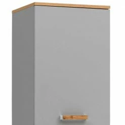 Badezimmer Hochschrank In Platingrau - Nienzo -Noricas-shop badezimmer hochschrank in platingrau mit eiche dekor 40x179x35 nienzo 04