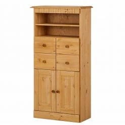 Badezimmer Holzschrank Im Landhausstil - Tujago