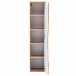 Badezimmer Midischrank Mit Tür Baumkante - Tofias -Noricas-shop badezimmer midischrank mit tuer baumkante optik wildeiche 38x135x35 tofias 04