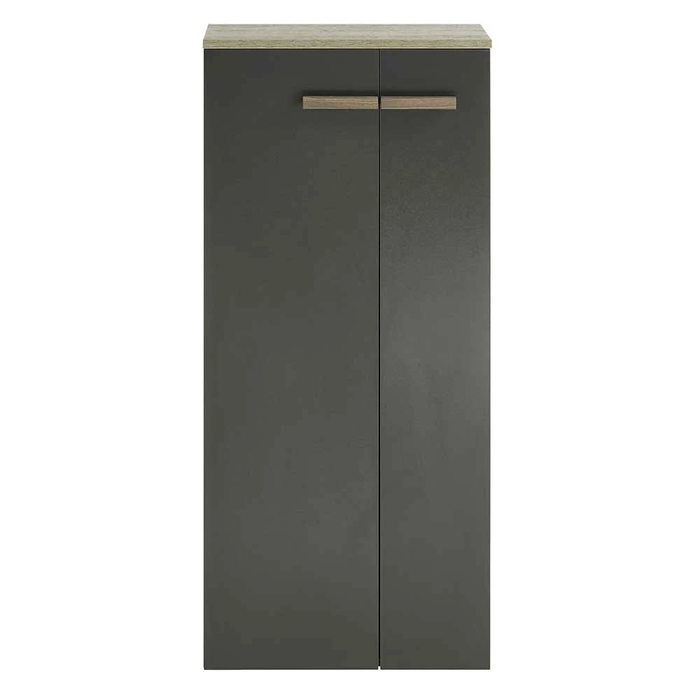 Badezimmer Schrank In Anthrazit & Eiche - Inlenzia 4 Badezimmer Schrank In Anthrazit & Eiche - Inlenzia – Bild 4