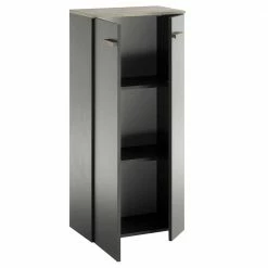 Badezimmer Schrank In Anthrazit & Eiche - Inlenzia 11 Badezimmer Schrank In Anthrazit & Eiche - Inlenzia -Noricas-shop badezimmer schrank in anthrazit eiche 51x110x30 2 tuerig inlenzia 05