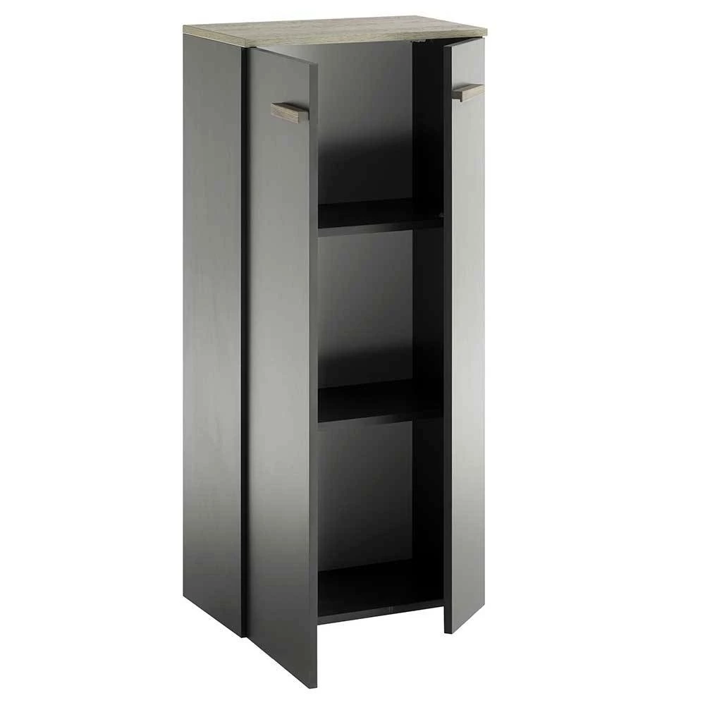 Badezimmer Schrank In Anthrazit & Eiche - Inlenzia 6 Badezimmer Schrank In Anthrazit & Eiche - Inlenzia – Bild 6