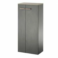 Badezimmer Schrank In Anthrazit & Eiche - Inlenzia