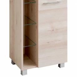 Badezimmer Seitenschrank In Buchefarben - Mabeca -Noricas-shop badezimmer seitenschrank in buchefarben haengend mabeca 04