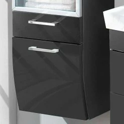 Badschrank Boisan Mit Glastür Und Schublade 40cm Breit 8 Badschrank Boisan Mit Glastür Und Schublade 40cm Breit -Noricas-shop badschrank glastuer und schublade 40cm breit haengend boisan 02