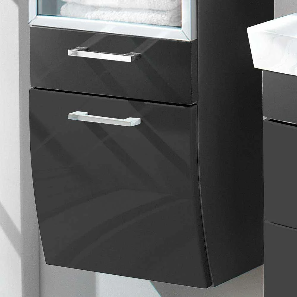 Badschrank Boisan Mit Glastür Und Schublade 40cm Breit 3 Badschrank Boisan Mit Glastür Und Schublade 40cm Breit – Bild 3