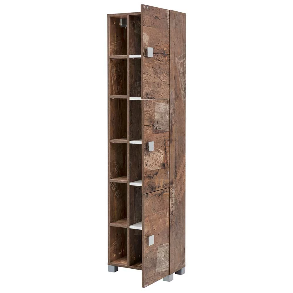 Design Bad Hochschrank Mit 6 Regalfächern - Arolina 3 Design Bad Hochschrank Mit 6 Regalfächern - Arolina – Bild 3