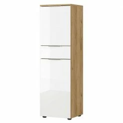 Eleganter Badschrank In Weiß Glasbeschichtet - Brandon