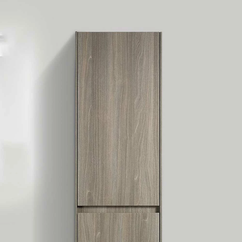 Hängender Bad-Hochschrank In Ahorn Grau - Smudina 4 Hängender Bad-Hochschrank In Ahorn Grau - Smudina – Bild 4