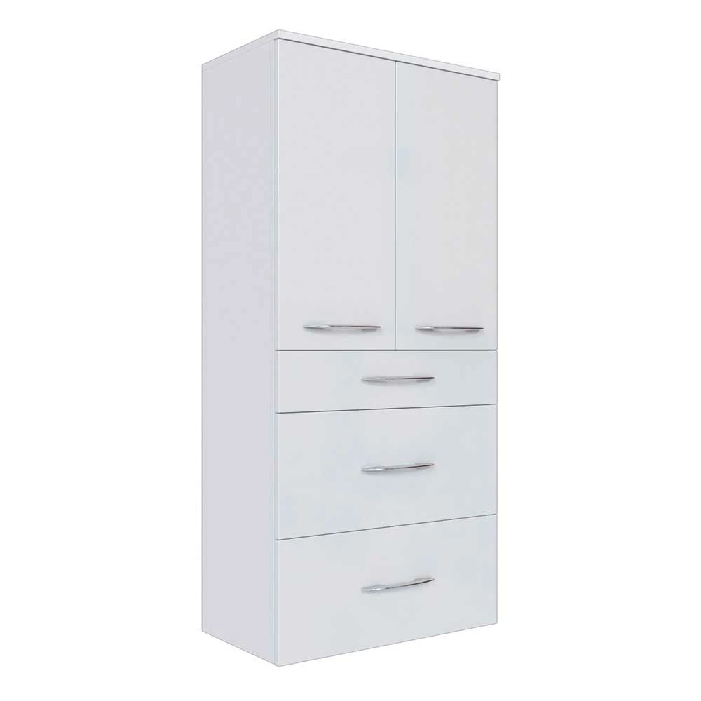 Hängender Badschrank Datara In Hochglanz Weiß 2 Hängender Badschrank Datara In Hochglanz Weiß – Bild 2