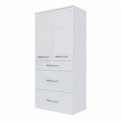 Hängender Badschrank Datara In Hochglanz Weiß