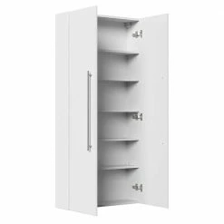 Hochglanz Badezimmerschrank Nur 20 Cm Tief - Nene 8 Hochglanz Badezimmerschrank Nur 20 Cm Tief - Nene -Noricas-shop hochglanz badezimmerschrank nur 20 cm tief in weiss mit einlegeboeden 2 tuerig nene 02