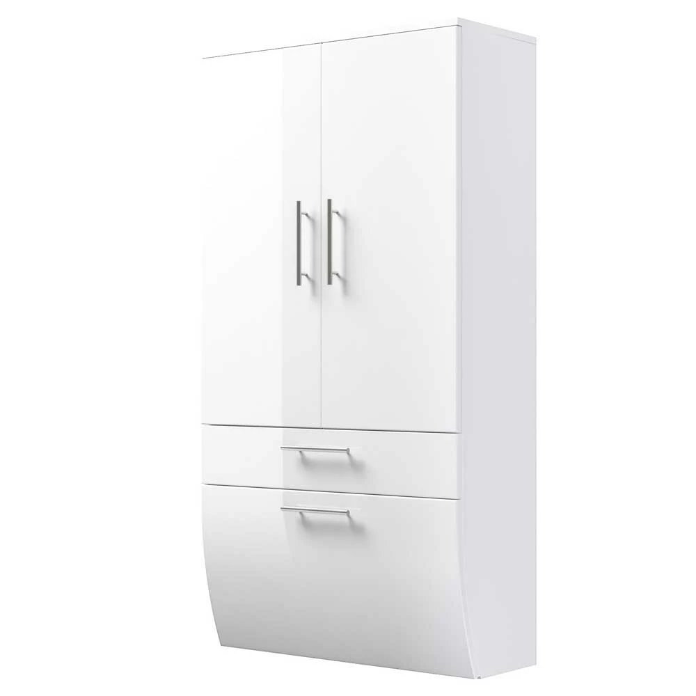 Hochglanz Badschrank Klaudios Mit Doppeltür Schublade Klappe 2 Hochglanz Badschrank Klaudios Mit Doppeltür Schublade Klappe – Bild 2