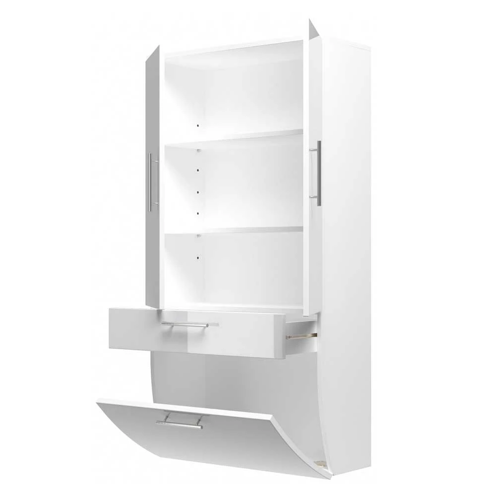 Hochglanz Badschrank Klaudios Mit Doppeltür Schublade Klappe 5 Hochglanz Badschrank Klaudios Mit Doppeltür Schublade Klappe – Bild 5