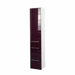Hochschrank Laydia In Aubergine Hochglanz