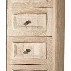 Hochschrank Vish In Eiche White Wash -Noricas-shop hochschrank in eiche white wash mit schubladen und drehtueren vish 03